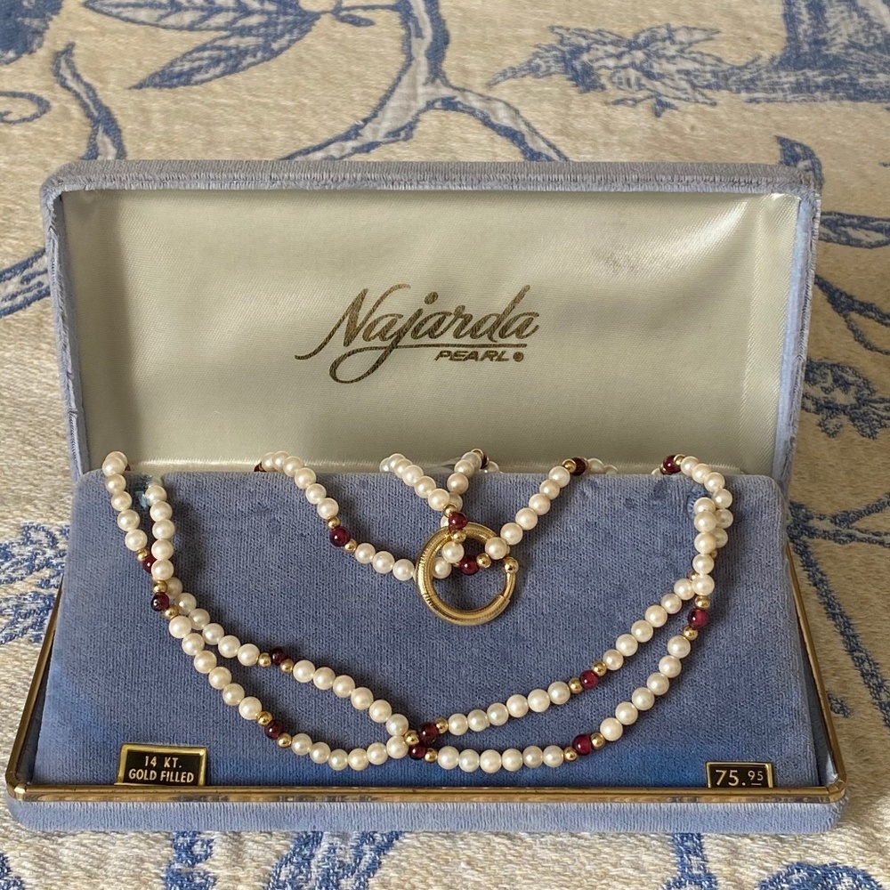 Najarda Pearl & Amethyst 14KT GF Necklace I February